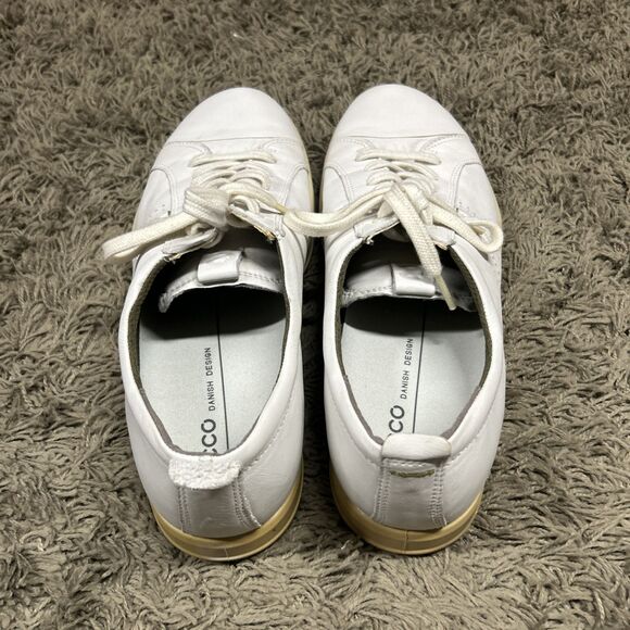 Ecco Collin 2.0 Shoes Mens 12 EU 46 Sneaker Casual White Leather Low Top Walking - Picture 9 of 9